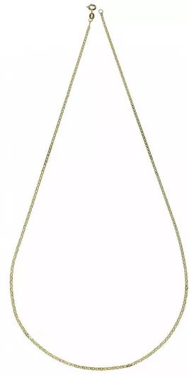 Αλυσίδα Χρυσή 14 Καράτια Θήτα Πλακέ 50cm 1.50mm