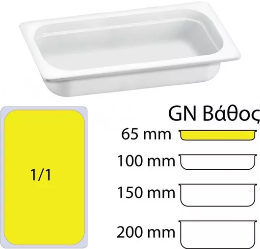 Σκεύος Gastronorm Ready Μελαμίνης GN1/1