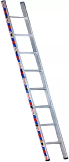 Σκάλα GTC Επαγγελματική Αλουμινίου Μονή Αλουμινίου με 19 Σκαλοπάτια