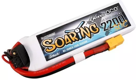 Gens Ace G-tech Soaring 2200mah 11.1v 30c 3s1p Lipo Battery