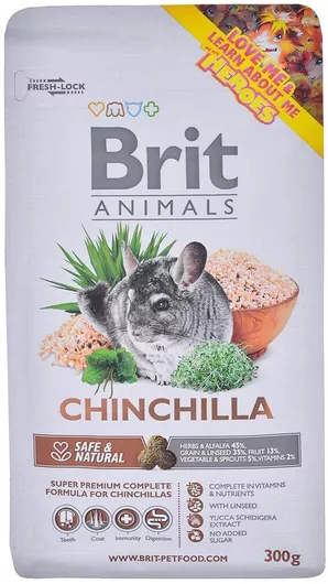 Τροφή Brit για Τσιντσιλά Chinchila Complete 300gr