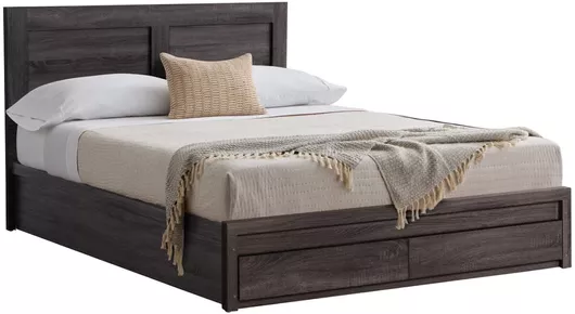 Κρεβάτι HomeMarkt Capri HM312.07 Διπλό με Αποθηκευτικό Χώρο & Τάβλες Μελαμίνη για Στρώμα 150x200cm Zebrano