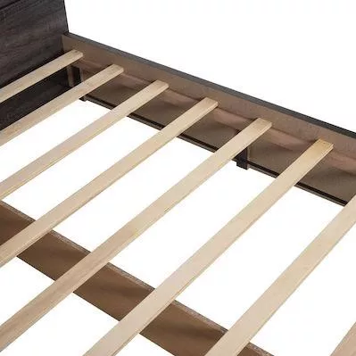 Κρεβάτι HomeMarkt Capri HM312.07 Διπλό με Αποθηκευτικό Χώρο & Τάβλες Μελαμίνη για Στρώμα 150x200cm Zebrano