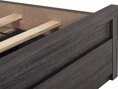 Κρεβάτι HomeMarkt Capri HM312.07 Διπλό με Αποθηκευτικό Χώρο & Τάβλες Μελαμίνη για Στρώμα 150x200cm Zebrano