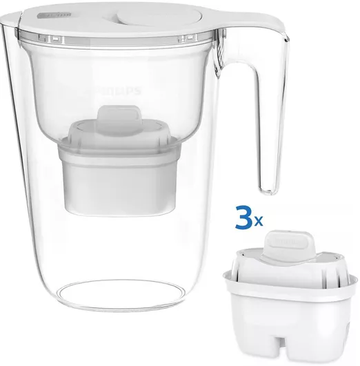 Κανάτες Σερβιρίσματος Philips Πλαστική με Φίλτρο 2600ml 3τμχ