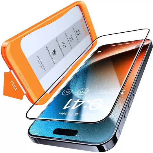 Tempered Glass Full Face Torras Install Master GlassGo για Apple iPhone 16