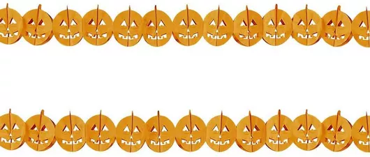 Αποκριάτικο Αξεσουάρ Halloween Γιρλάντα Κολοκύθα 300cm