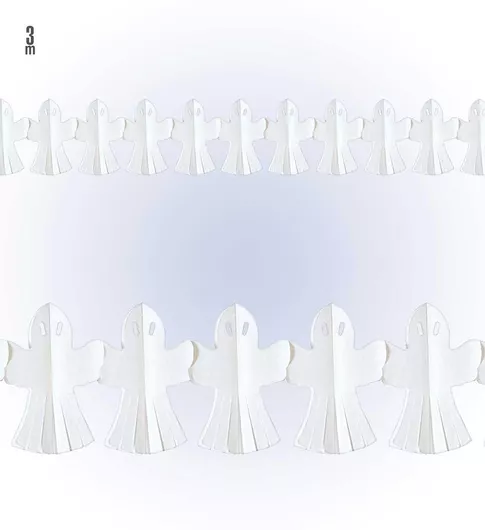 Αποκριάτικο Αξεσουάρ Halloween Γιρλάντα Φαντάσματα 300cm