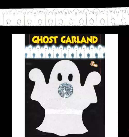 Αποκριάτικο Αξεσουάρ Halloween Γιρλάντα Φαντάσματα 300cm