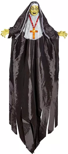 Αποκριάτικο Αξεσουάρ Halloween Διακοσμητικό Καλόγρια με Φως 137cm Μαύρο