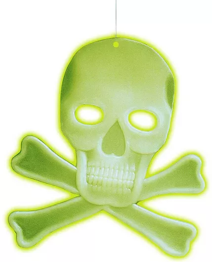 Αποκριάτικο Αξεσουάρ Halloween Διακοσμητικό Σκελετός Glow in the Dark 27x23cm