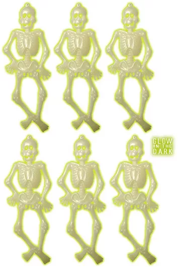 Αποκριάτικο Αξεσουάρ Halloween Διακοσμητικό Σκελετός Λευκό