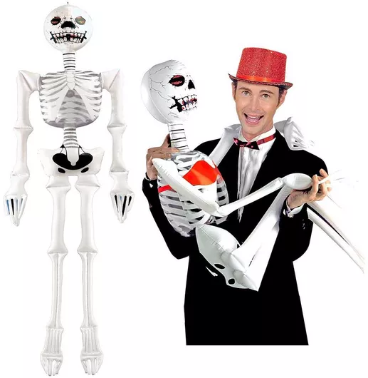 Αποκριάτικο Αξεσουάρ Halloween Διακοσμητικό Σκελετός Λευκό