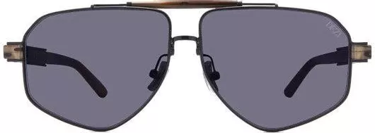 Γυναικεία Γυαλιά Ηλίου Quay 6FT-BLACK/ESPRESSOBEAN/DARKSMOKE-54 με Μεταλλικό Σκελετό Μαύρο