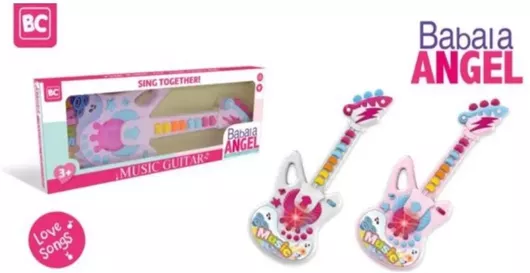 Μουσικό Παιχνίδι Κιθάρα 36cm για 3+ Ετών Λευκό