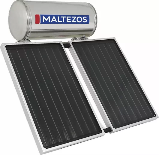 Ηλιακός Θερμοσίφωνας Maltezos MALT H SAC 160 λίτρων Inox Τριπλής Ενέργειας με 2.7τ.μ. Συλλέκτη