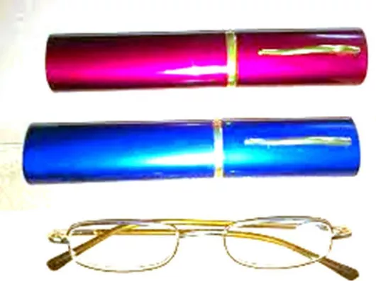 Γυαλί Πρεσβυωπίας Unisex με Μεταλλική Θήκη +2.00 Χρυσό