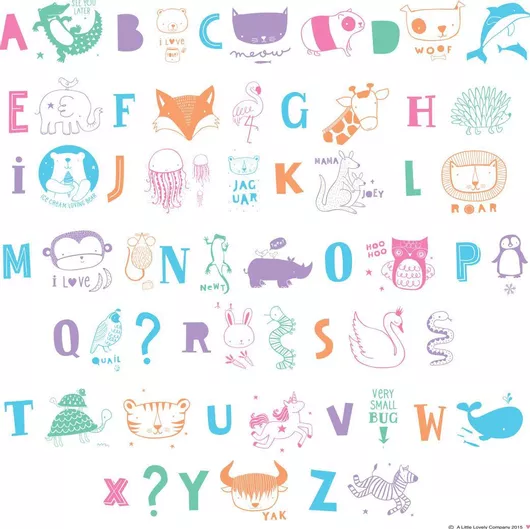 Σετ Γραμμάτων Funky Πολύχρωμο LTLE021