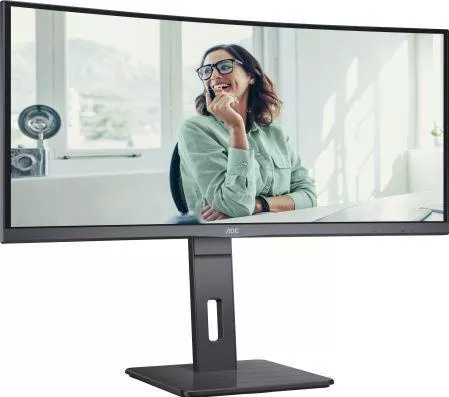 Οθόνη Υπολογιστή AOC CU34P3CV VA Curved 34" QHD 3440x1440 με Χρόνο Απόκρισης 4ms GTG