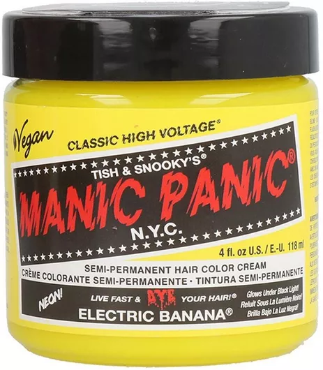 Ημιμόνιμη Βαφή Μαλλιών Manic Panic Classic Electric Banana 118ml