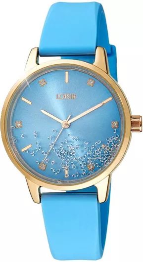 Γυναικείο Ρολόι Loisir με Μπλε Καουτσούκ Λουράκι