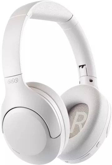 QCY H3 Lite ANC Ασύρματα/Ενσύρματα Over Ear Ακουστικά με 60 ώρες Λειτουργίας Λευκό