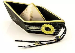 Γούρι Themelidis Jewels Επιτραπέζιο Χειροποίητο Καράβι Κεραμικό 2024 7x17cm Μαύρο