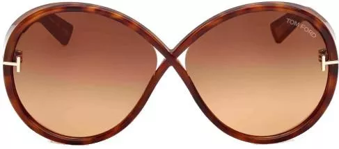 Γυναικεία Γυαλιά Ηλίου Tom Ford με Κοκκάλινο Σκελετό Καφέ