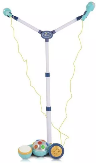 Μουσικο Παιχνίδι Junca Multi Function Μικρόφωνο Σιέλ/Γκρι για 12+ Μηνών