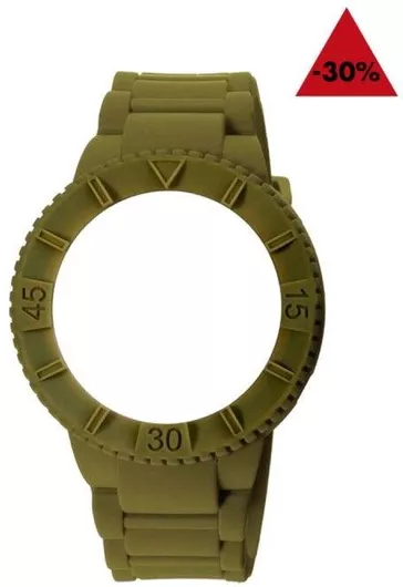 Λουράκι Ρολογιού Watx & Colors από Καουτσούκ 43mm Πράσινο