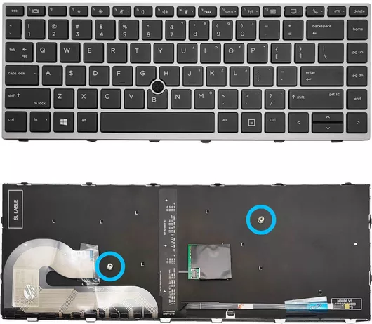 Πληκτρολόγιο Laptop 2b-Ab631600 για Hp Elitebook 745 G3 / 840 G3 / 840 G5 745 G6 / 840 G6 με Trackpoint / με Backlit Αγγλικά US Μαύρο