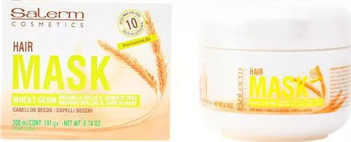 Salerm Wheat Germ Hair Mask Μάσκα Μαλλιών για Ενυδάτωση 200ml