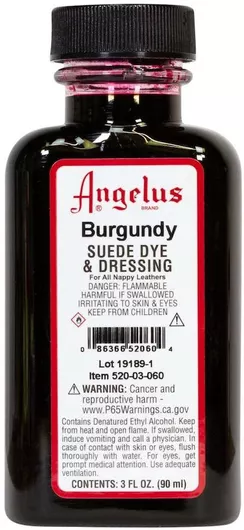 Angelus Suede Dye Burgundy 90ml