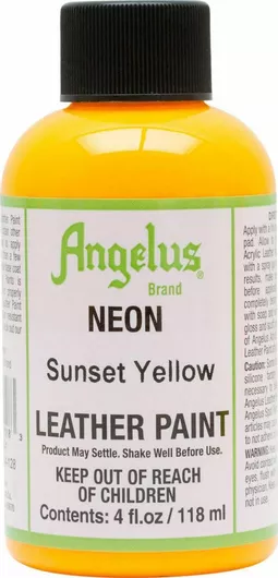 Angelus Leather Paint Neon Sunset Yellow 118ml