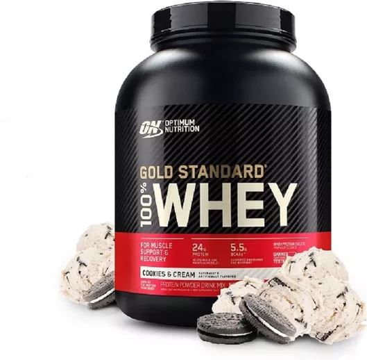 Optimum Nutrition Gold Standard 100% Whey Πρωτεΐνη Ορού Γάλακτος Χωρίς Γλουτένη με Γεύση Cookies & Cream 2.273kg