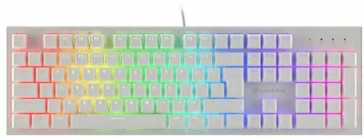 Genesis Thor 303 Gaming Μηχανικό Πληκτρολόγιο με Outemu Brown διακόπτες & RGB φωτισμό Αγγλικό USΛευκό