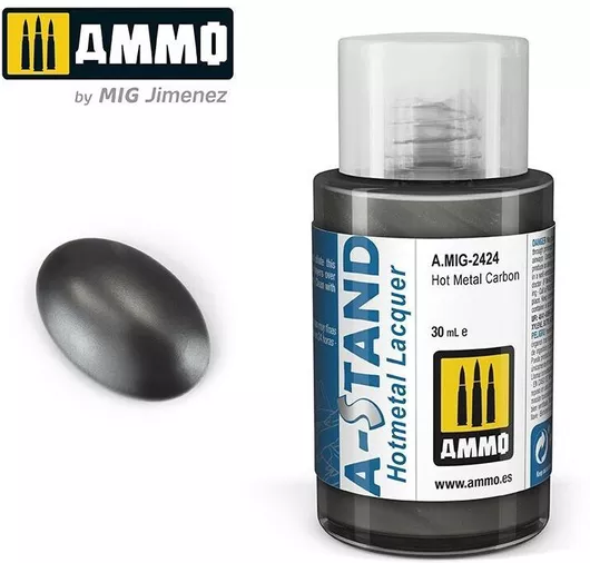 Χρώμα Μοντελισμού Ammo Hot Metal Carbon 30ml