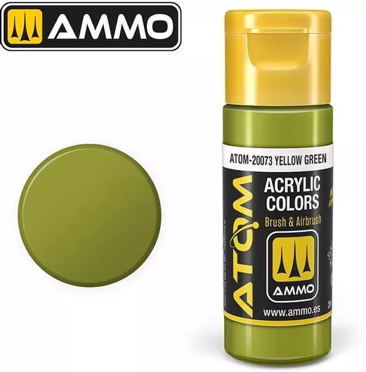 Χρώμα Μοντελισμού Ammo Atom Yellow Green 20ml