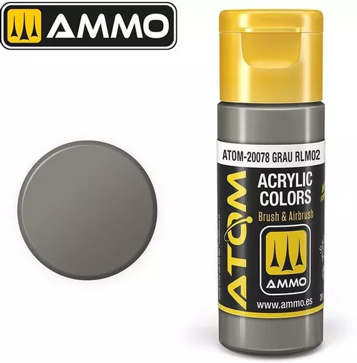 Χρώμα Μοντελισμού Ammo Atom Grau Rlm02 20ml