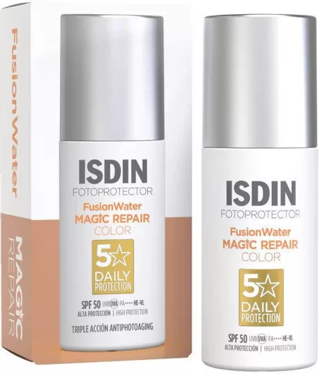 Αντηλιακό Προσώπου Isdin Fotoprotector Fusion Water Magic Repair Color SPF50+ με Χρώμα 50ml