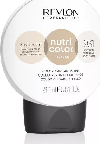 Ημιμόνιμη Βαφή Μαλλιών Revlon Nutri Color 931 Light Beige 240ml