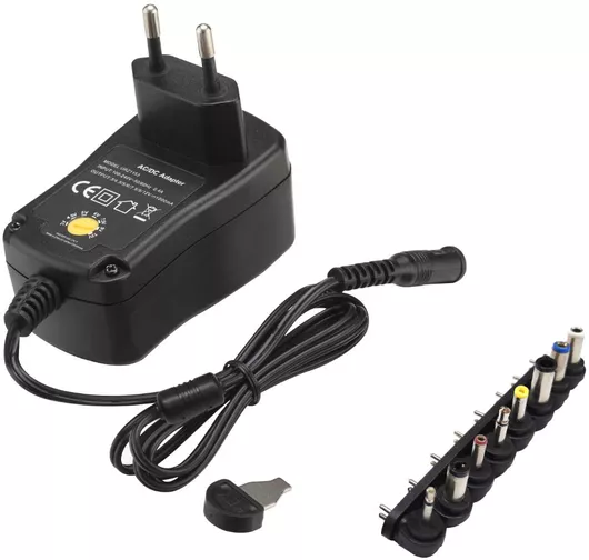 Μετασχηματιστής Amarad Ρυθμιζόμενο Universal Τροφοδοτικό 3 έως 12V 1.5A 18.0W με 8 βύσματα (2.1.16)