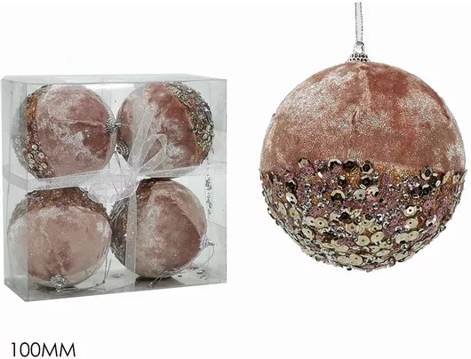 ArteLibre Διακοσμητικό Κερί Μπάλα 4τμχ