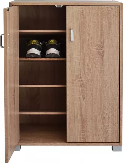 Ankor Ξύλινη Παπουτσοθήκη με 5 Ράφια Μ60xΠ30xΥ83.5cm Μπεζ