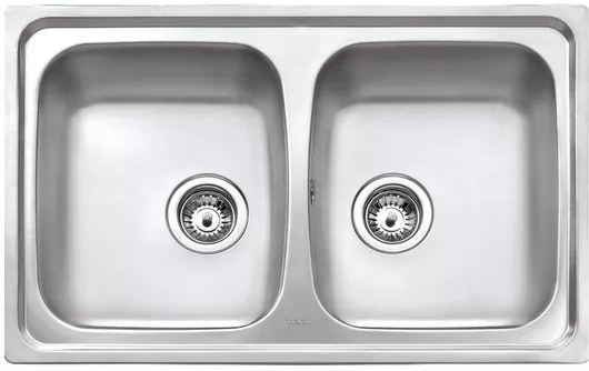 Νεροχύτης Teka Starbright 80 E-XN 2B Ένθετος Inox Σατινέ Μ79xΠ50cm Ασημί