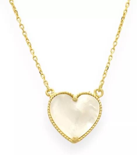 Κολιέ Goldjewels με σχέδιο Καρδιά  Επιχρυσωμένο Ασήμι