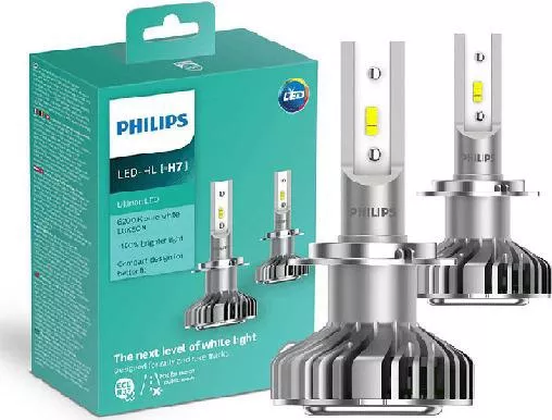 Λάμπα Αυτοκινήτου Philips Ultinon +160% H7 LED 6200K Ψυχρό Λευκό 12V 14W Σετ 2τμχ