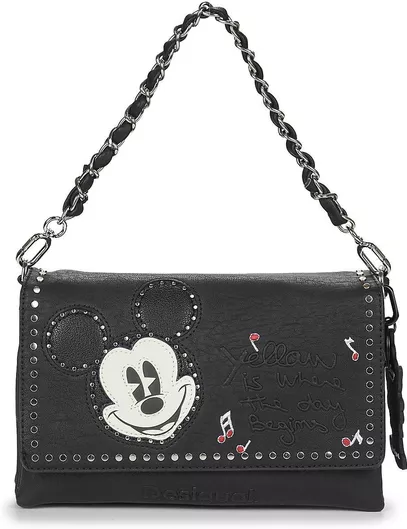 Γυναικεία Τσάντα Ώμου Desigual Μαύρη