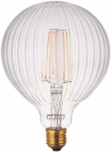Elvhx Λάμπα LED 5.5W για Ντουί E27 και Σχήμα G125 Θερμό Λευκό 160lm