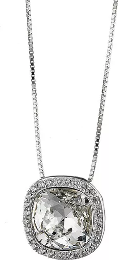 Γυναικείο Κολιέ Oxzen με Swarovski  Ασήμι